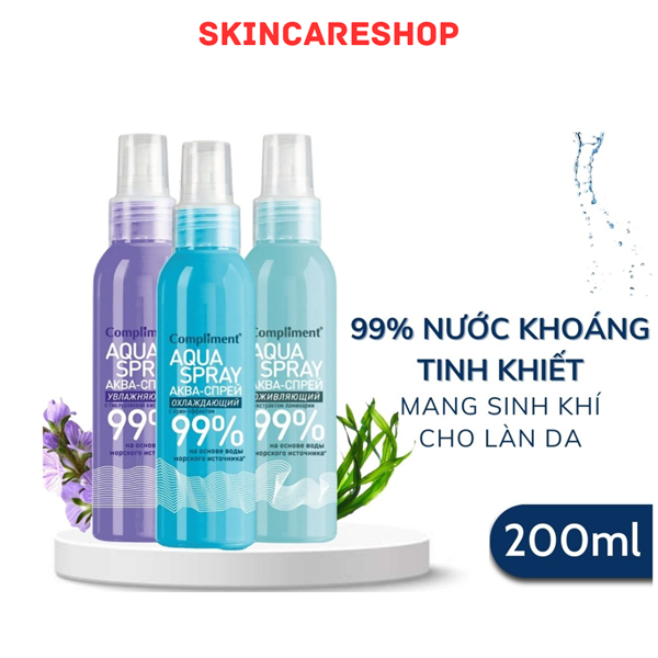 Xịt Khoáng Compliment Aqua Spray 200ml