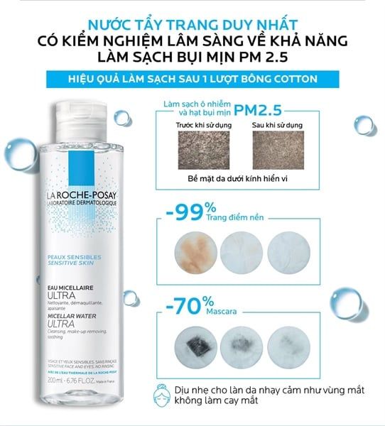 Nước Tẩy Trang La Roche-Posay Micellar Water Ultra 400ml