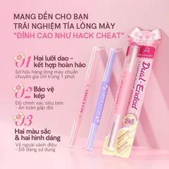 Dao Cạo Lông Mày 2 Đầu Mlen Diary Dual-Ended Eyebrow Razor