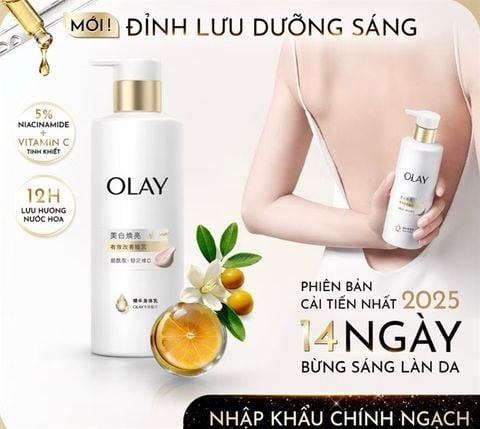 Sữa Dưỡng Thể Sáng Da Olay Hương Nước Hoa Với 5% Niacinamde & Vitamin C 260G