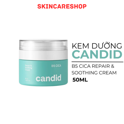 Kem Dưỡng Ẩm Phục Hồi Da Candid B5 CICA Repair & Soothing Cream