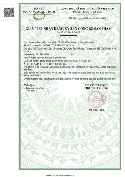 Viên uống Nucos White hỗ trợ sáng da, giảm thâm nám (Hộp 60 viên)