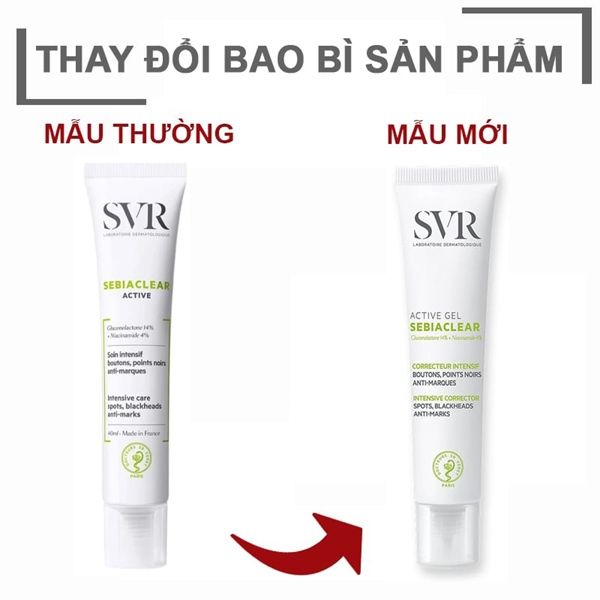 Kem Dưỡng Làm Giảm Mụn SVR Sebiaclear Active Gel 40ml