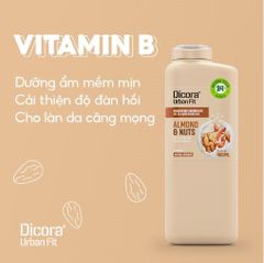Sữa Tắm Dicora Urban Fit Chiết Xuất Hạnh Nhân 400 ml
