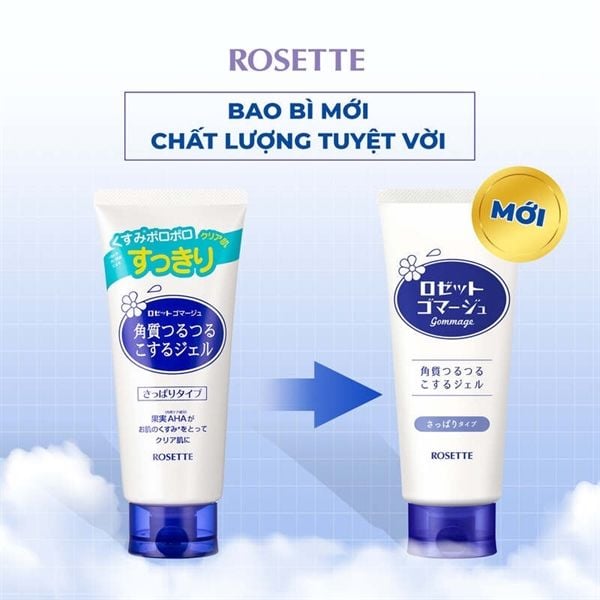Tẩy Tế Bào Chết Dạng Gel Chiết Xuất Từ Thiên Nhiên Rosette Gommage 120g