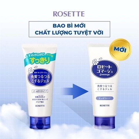 Tẩy Tế Bào Chết Dạng Gel Chiết Xuất Từ Thiên Nhiên Rosette Gommage 120g