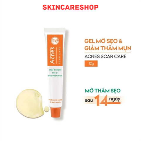 Kem Dưỡng Dạng Gel Giúp Mờ Vết Thâm Mụn Rohto Mentholatum Acnes Scar Care 12g