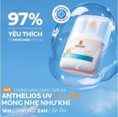 Chống Nắng La Roche-Posay Anthelios Uvair Serum Sunscreen SPF50+ PA++++ 50ml