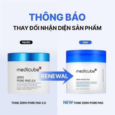 Toner Pad Medicube Zero Pore Pad 70 Miếng