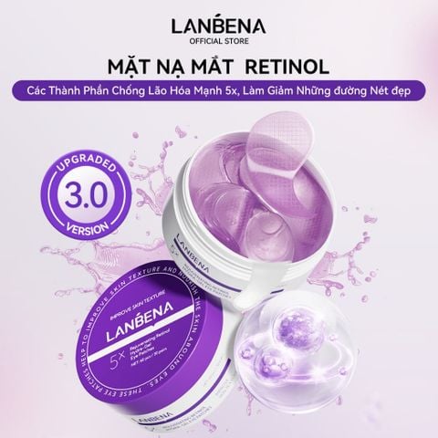 Mặt Nạ Mắt Lanbena Rejuvenating Retinol Hydra-Gel Eye Patches 60pcs