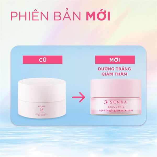 Kem Dưỡng Sáng Da, Mờ Thâm Sạm Senka Aqua Bright Glow 50g