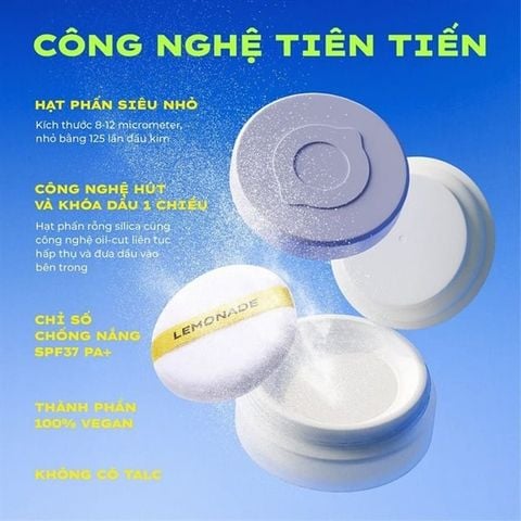 Phấn Phủ Lemonade Supermatte No Makeup Loose Powder 9g
