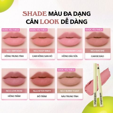 Chì Kẻ Viền Môi Unleashia Oh! Happy Day Lip Pencil