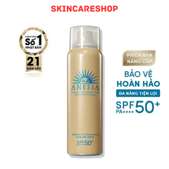 Xịt chống nắng Anessa Perfect UV Sunscreen Skincare Spray N SPF50+ PA++++ 60g