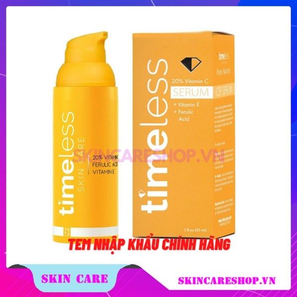 Tinh Chất Timeless Vitamin C + E Ferulic Acid Serum Sáng Da, Mờ Vết Thâm 30ml