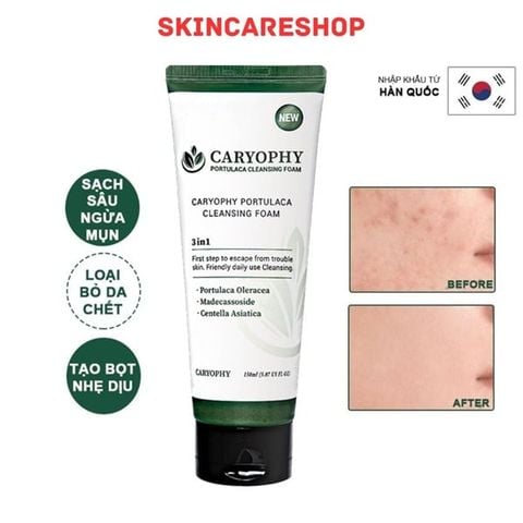 Sữa rửa mặt Caryophy Portulaca Cleansing Foam 150ml
