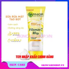 Sữa Rửa Mặt Garnier Light Complete Vitamin C Whip Foam
