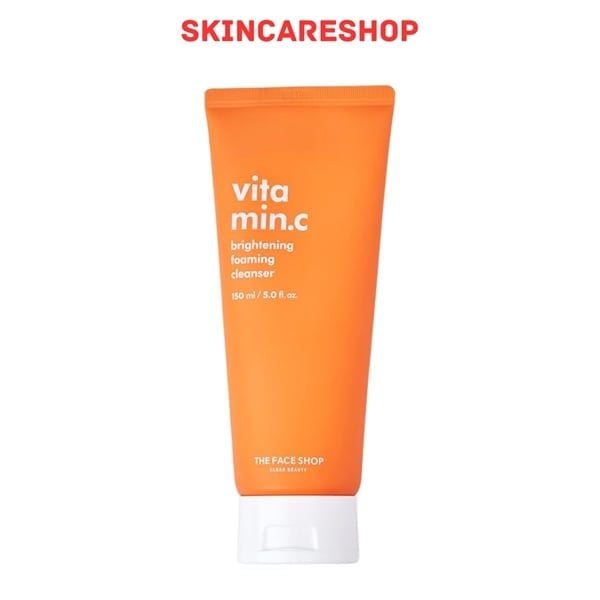 Sữa Rửa Mặt THE FACE SHOP Làm Sạch Đều Màu Da Vitamin Brightening Foaming Cleanser 150ml