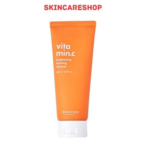 Sữa Rửa Mặt THE FACE SHOP Làm Sạch Đều Màu Da Vitamin Brightening Foaming Cleanser 150ml