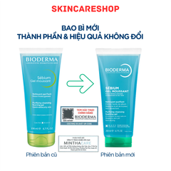 Gel rửa mặt tạo bọt Bioderma Sebium Gel Moussant