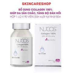 Viên Uống Nucos Collagen 100% Dưỡng Trắng Da Hộp 90 Viên
