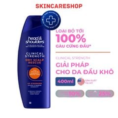 Dầu Gội Head & Shoulders Clinical Strength Dry Scalp Rescue Shampoo 400ml