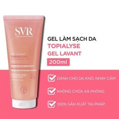 Gel Rửa Mặt Và Tắm Giúp Làm Mịn Và Dưỡng Ẩm Da SVR Topialyse Gel Lavant 200ml