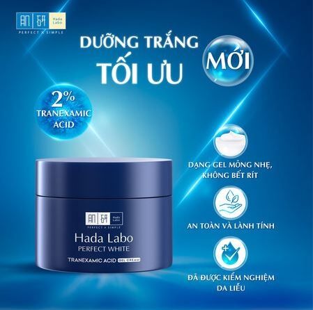 Kem Dưỡng Hada Labo Perfect White Cream Dưỡng Sáng Da Ẩm Mịn 50g