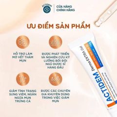 Gel Giảm Mụn Mờ Thâm Actidem Derma Extra Gel 18g