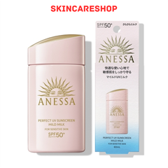 Sữa chống nắng cho da nhạy cảm và trẻ em Anessa Perfect UV Sunscreen Mild Milk 60ml