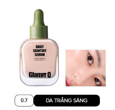 Kem Nền Căng Bóng Glamrr Q Daily Skintint Serum Vegan Foundation 30ml