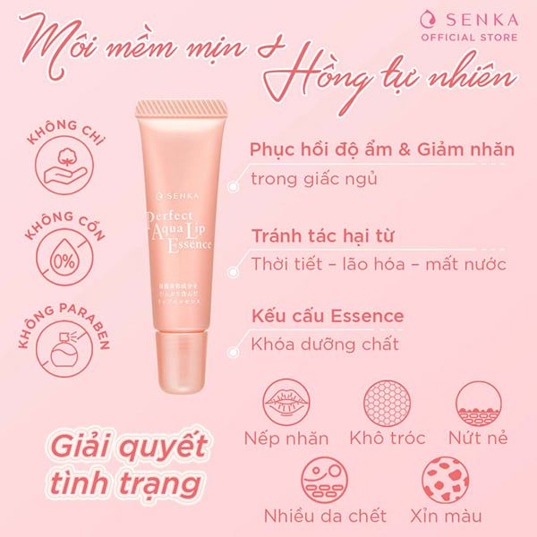 Tinh Chất Dưỡng Môi Senka Senka Perfect Aqua Lip Essence 10g