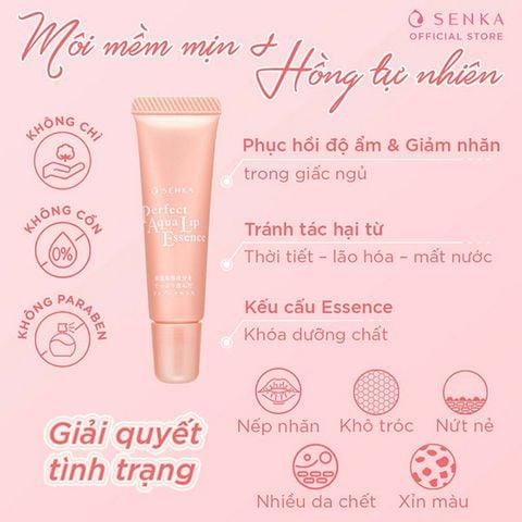 Tinh Chất Dưỡng Môi Senka Senka Perfect Aqua Lip Essence 10g