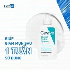 Sữa Rửa Mặt Cerave Cho Da Dầu Mụn Blemish Control Cleanser 236ml
