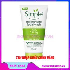 Sữa Rửa Mặt Dưỡng Ẩm Simple Moisturising Facial Wash 150ml