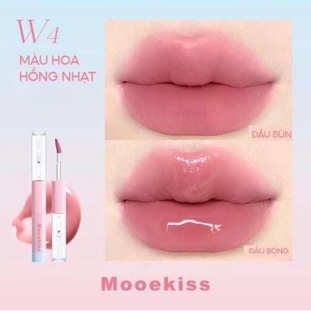 Son Kem 2 Đầu Mooekiss Dual Effect Lip Mud