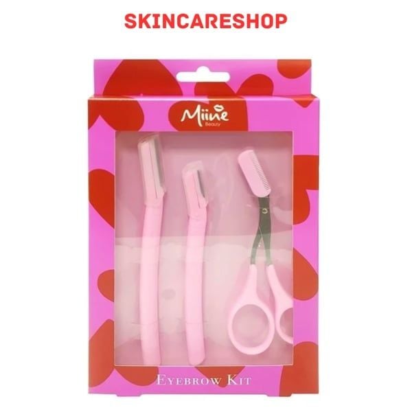 Bộ Dụng Cụ Tỉa Lông Mày Miine Eyebrow 3 Cái