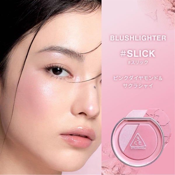Phấn Má Hồng Và Highlight 3CE Blushlighter 4.3g