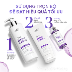 Bộ Gội Xả Dove Derma Scalp Hairfall Recovery Strengthening Shampoo 350g + Conditioner 300g