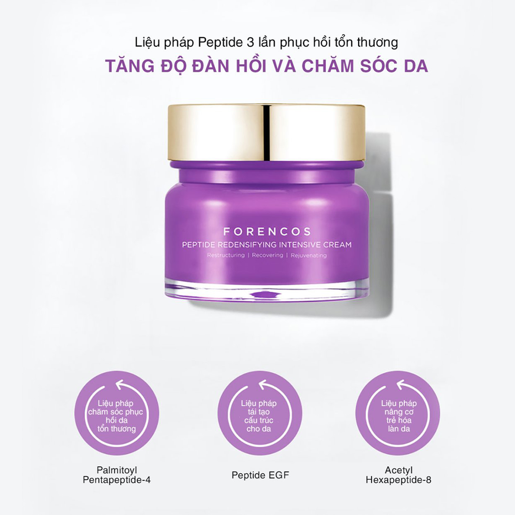 Kem Dưỡng Da Ban Đêm Forencos Peptide Redensifying Intensive Cream