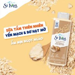 Sữa Tắm St.Ives Soothing Body Wassh Oatmeal & Shea Butter 700ml