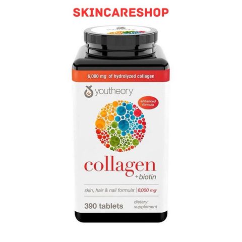 Viên Uống Làm Đẹp Da Chống Lão Hóa Collagen Youtheory Type 1 2 & 3 390 viên