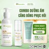  Combo dưỡng ẩm, phục hồi da | Kem HA Collagen & Serum B5GF Renoskin 
