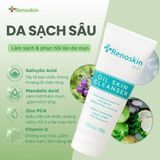  Sữa rửa mặt dành cho da dầu, sạch dầu thừa, bã nhờn, dưỡng ẩm da Renoskin Oil Skin Cleanser 100ml 