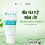  Sữa rửa mặt dành cho da dầu, sạch dầu thừa, bã nhờn, dưỡng ẩm da Renoskin Oil Skin Cleanser 100ml 