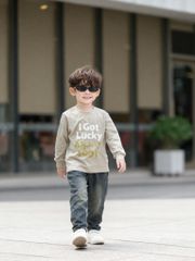 Áo Cotton Dài Tay I Got Lucky