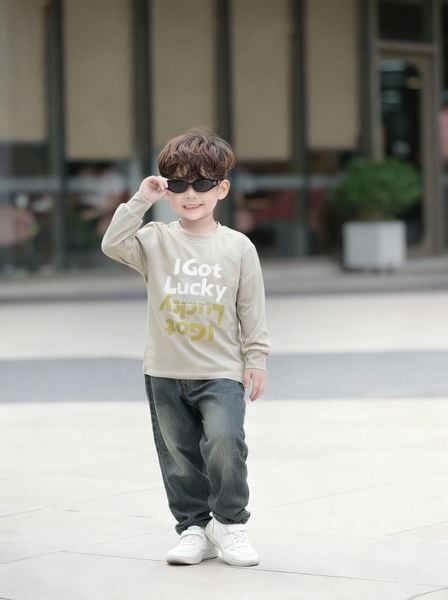 Áo Cotton Dài Tay I Got Lucky