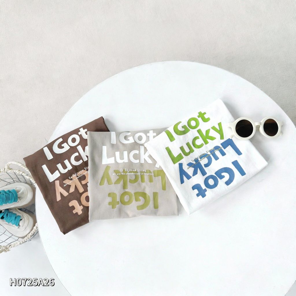 Áo Cotton Dài Tay I Got Lucky