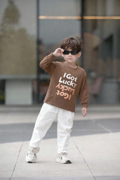 Áo Cotton Dài Tay I Got Lucky