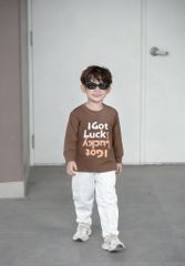 Áo Cotton Dài Tay I Got Lucky